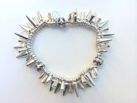 Rebel bracelet silver